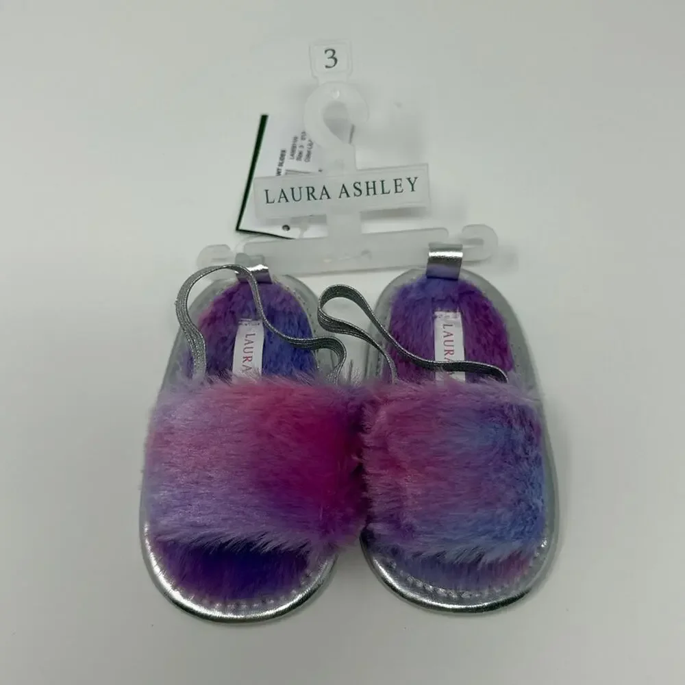 Laura Ashley Girls Infant Slides - Lilac Ombre - 3 - New with tags